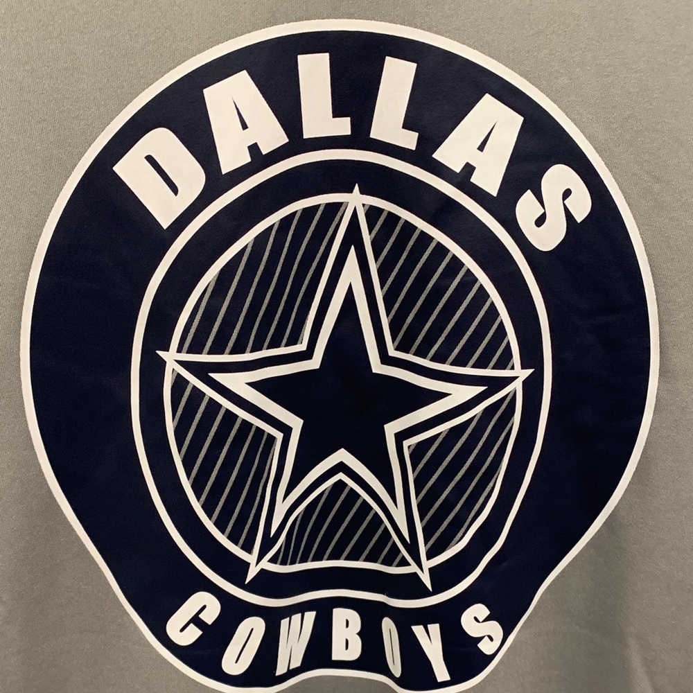 Official NFL Dallas Cowboys Gray Short Sleeve Tee. Size: M. Brand New with Tags. - Picture 5 of 6